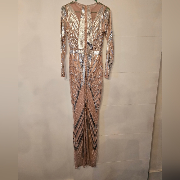 Fashion Nova Deluxe Evening Sequence Dress small - Picture 6 of 12